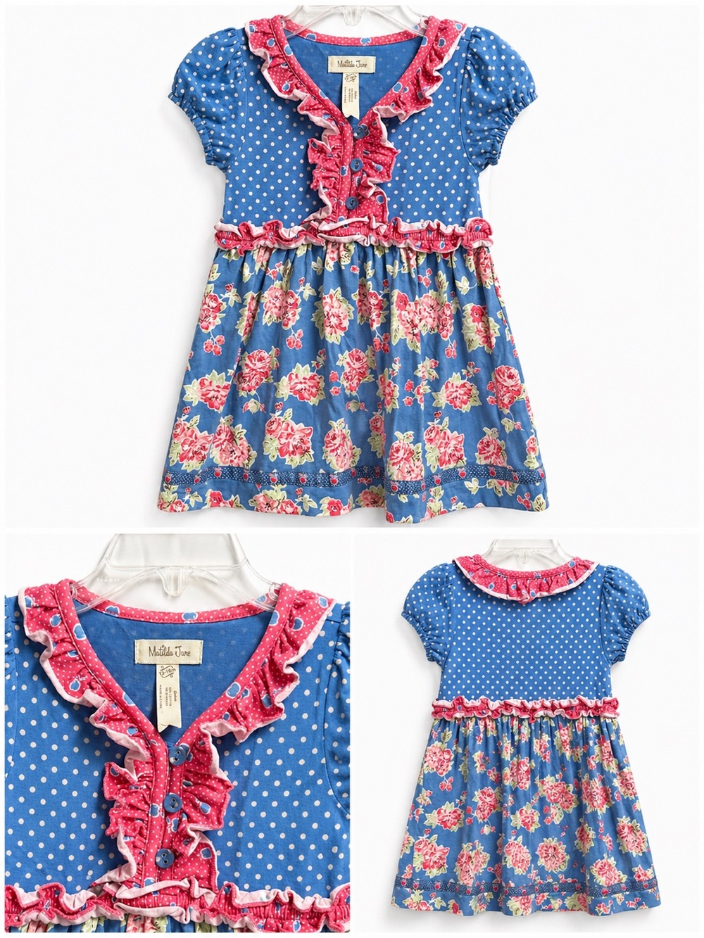 Matilda Jane Secret Fields Jane Exclusive Sweet Surprises panel dress 12/18m